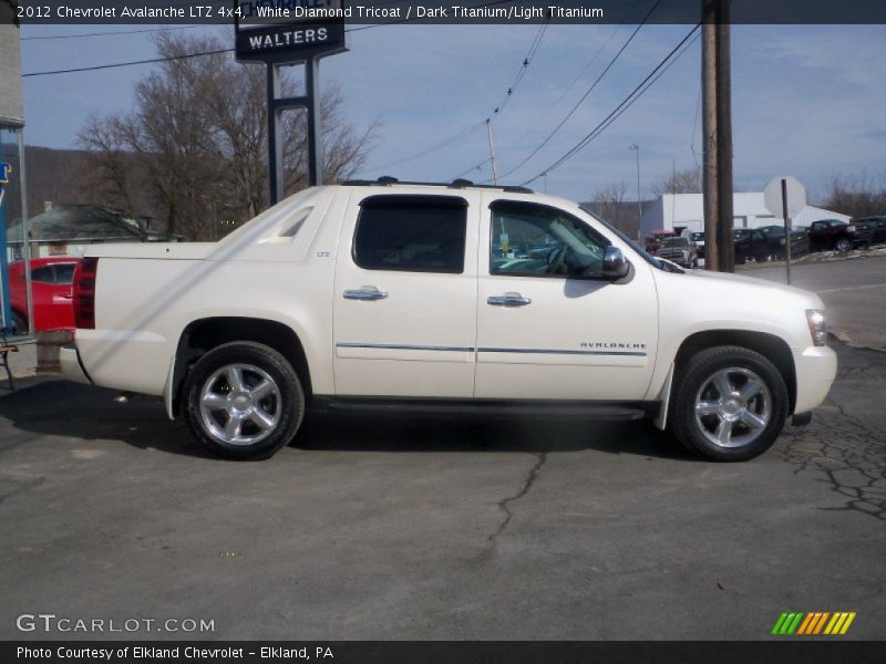 White Diamond Tricoat / Dark Titanium/Light Titanium 2012 Chevrolet Avalanche LTZ 4x4