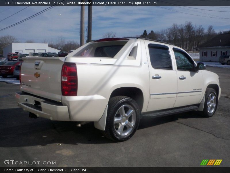 White Diamond Tricoat / Dark Titanium/Light Titanium 2012 Chevrolet Avalanche LTZ 4x4