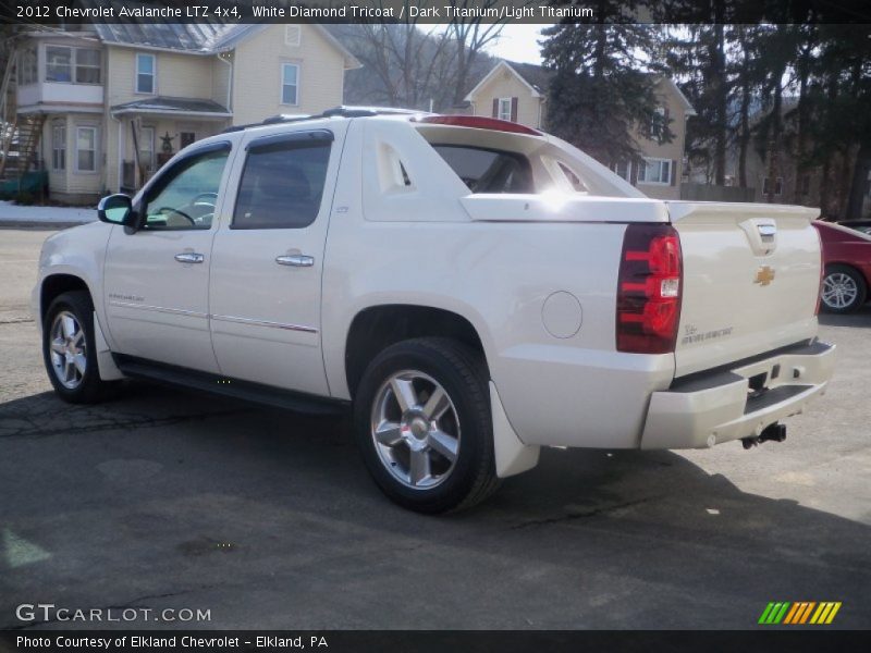 White Diamond Tricoat / Dark Titanium/Light Titanium 2012 Chevrolet Avalanche LTZ 4x4