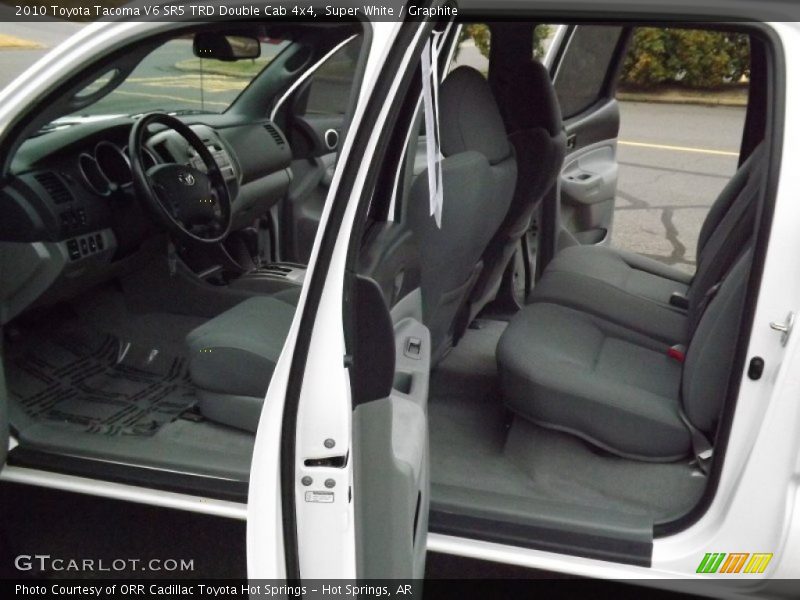 Super White / Graphite 2010 Toyota Tacoma V6 SR5 TRD Double Cab 4x4