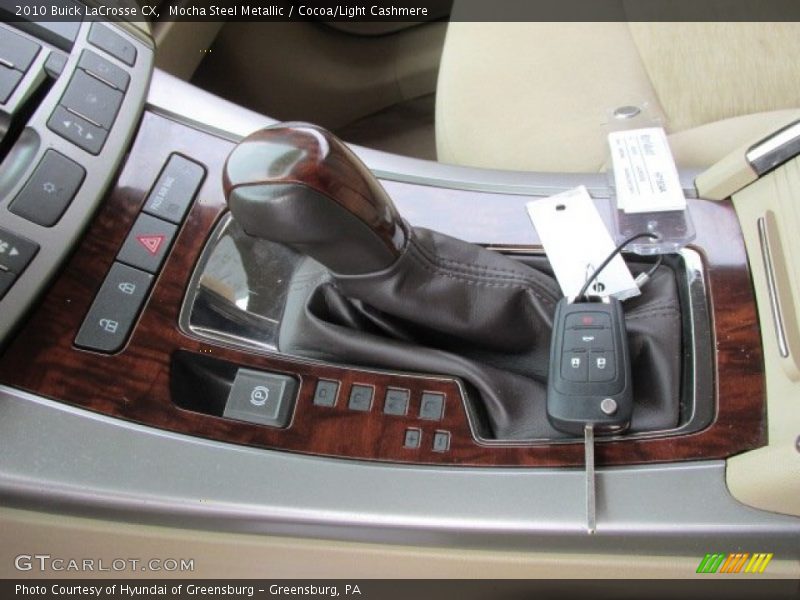 Mocha Steel Metallic / Cocoa/Light Cashmere 2010 Buick LaCrosse CX