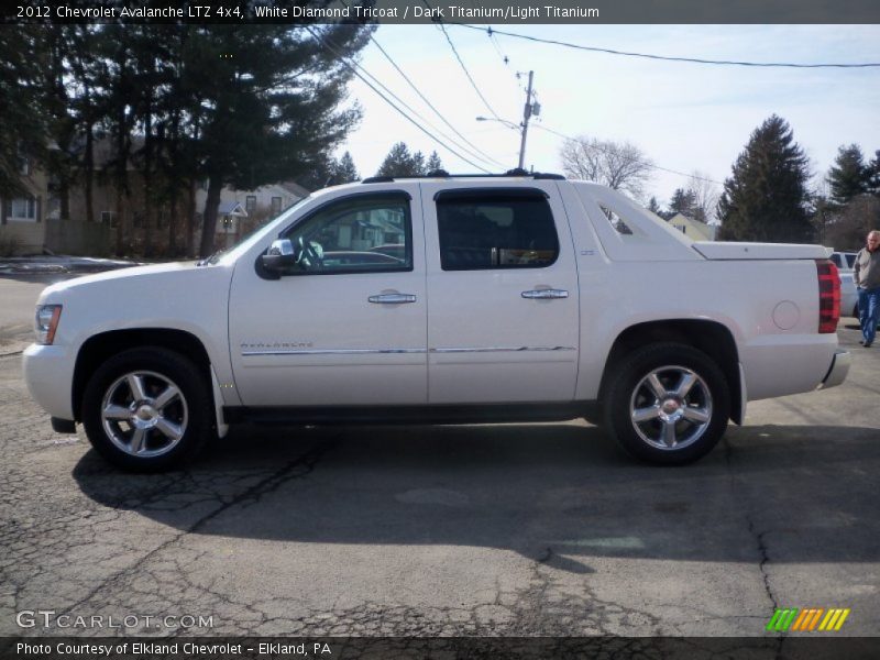 White Diamond Tricoat / Dark Titanium/Light Titanium 2012 Chevrolet Avalanche LTZ 4x4