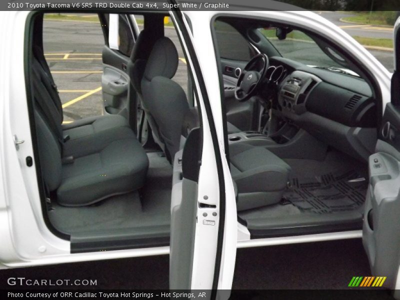 Super White / Graphite 2010 Toyota Tacoma V6 SR5 TRD Double Cab 4x4