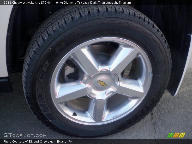 White Diamond Tricoat / Dark Titanium/Light Titanium 2012 Chevrolet Avalanche LTZ 4x4
