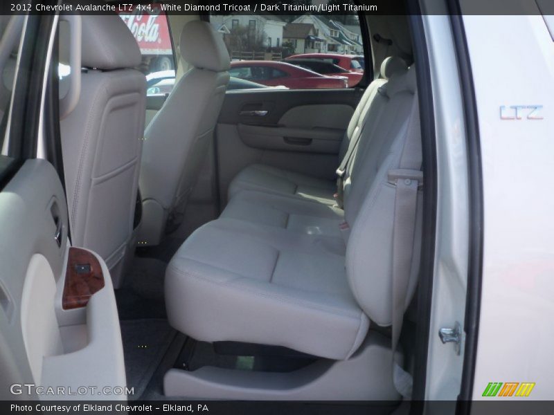 White Diamond Tricoat / Dark Titanium/Light Titanium 2012 Chevrolet Avalanche LTZ 4x4
