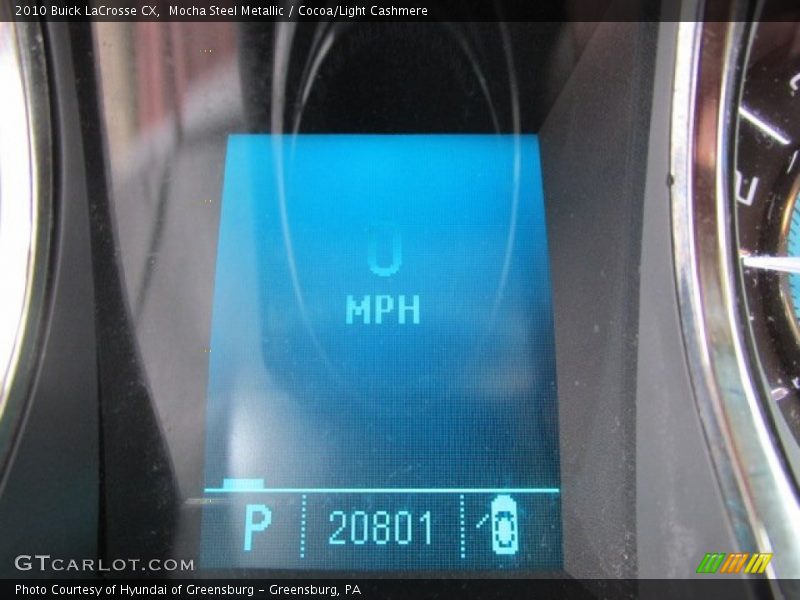 Mocha Steel Metallic / Cocoa/Light Cashmere 2010 Buick LaCrosse CX