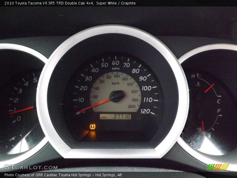 Super White / Graphite 2010 Toyota Tacoma V6 SR5 TRD Double Cab 4x4