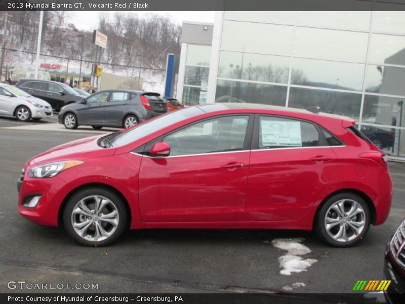 Volcanic Red / Black 2013 Hyundai Elantra GT