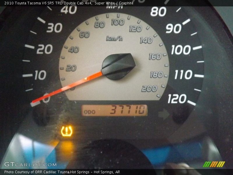 Super White / Graphite 2010 Toyota Tacoma V6 SR5 TRD Double Cab 4x4