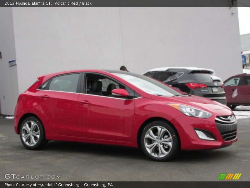 Volcanic Red / Black 2013 Hyundai Elantra GT