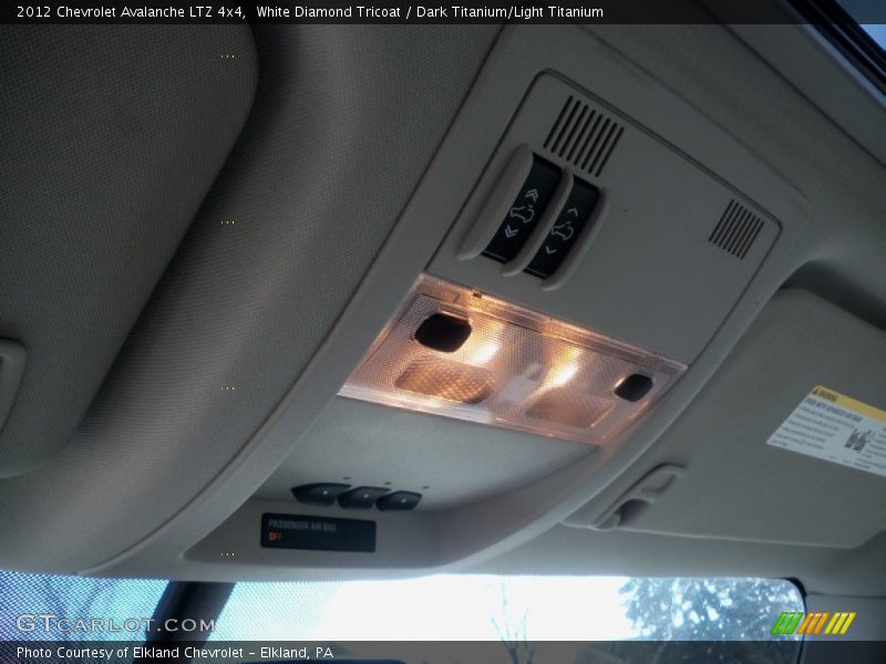 White Diamond Tricoat / Dark Titanium/Light Titanium 2012 Chevrolet Avalanche LTZ 4x4