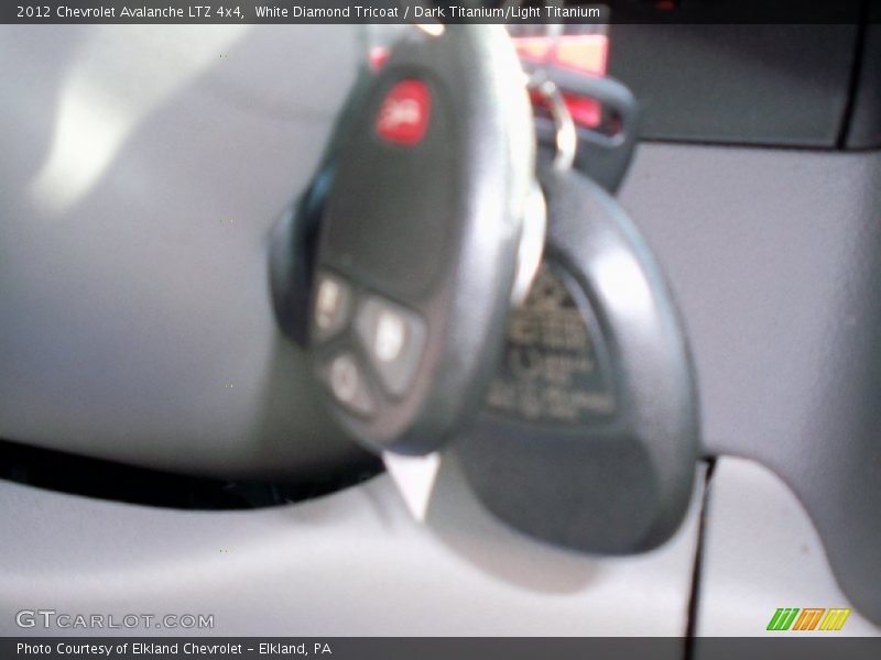 White Diamond Tricoat / Dark Titanium/Light Titanium 2012 Chevrolet Avalanche LTZ 4x4