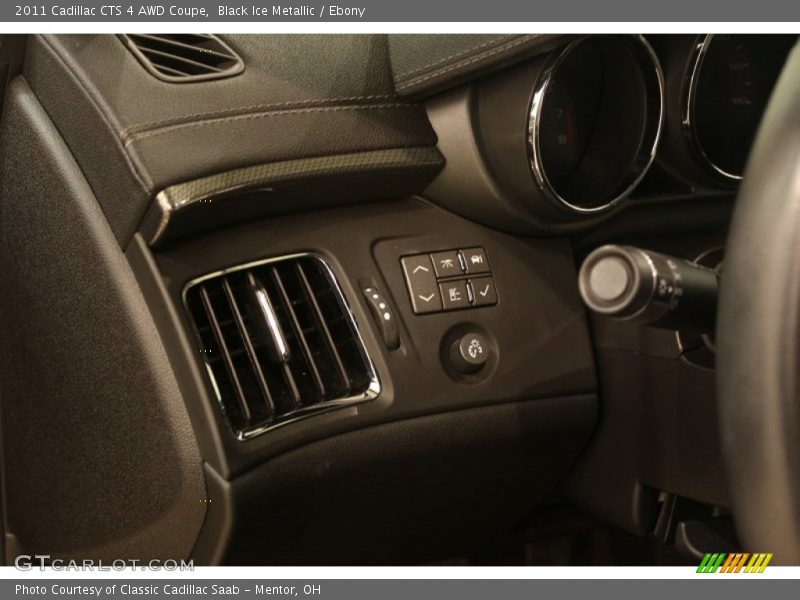 Black Ice Metallic / Ebony 2011 Cadillac CTS 4 AWD Coupe