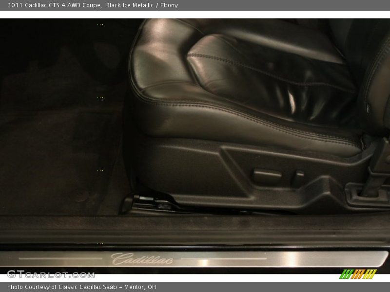 Black Ice Metallic / Ebony 2011 Cadillac CTS 4 AWD Coupe