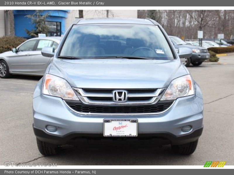 Glacier Blue Metallic / Gray 2010 Honda CR-V EX-L AWD