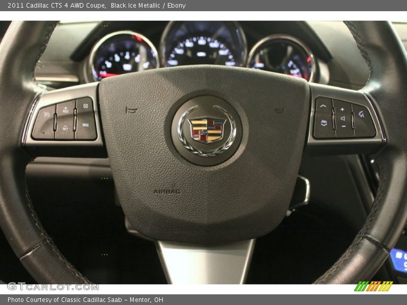 Black Ice Metallic / Ebony 2011 Cadillac CTS 4 AWD Coupe