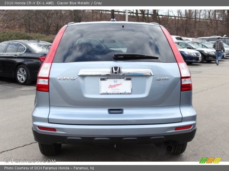 Glacier Blue Metallic / Gray 2010 Honda CR-V EX-L AWD