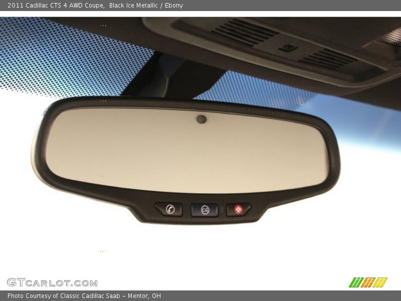 Black Ice Metallic / Ebony 2011 Cadillac CTS 4 AWD Coupe