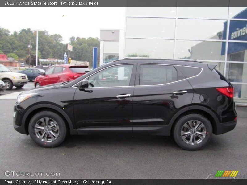 Twilight Black / Beige 2013 Hyundai Santa Fe Sport