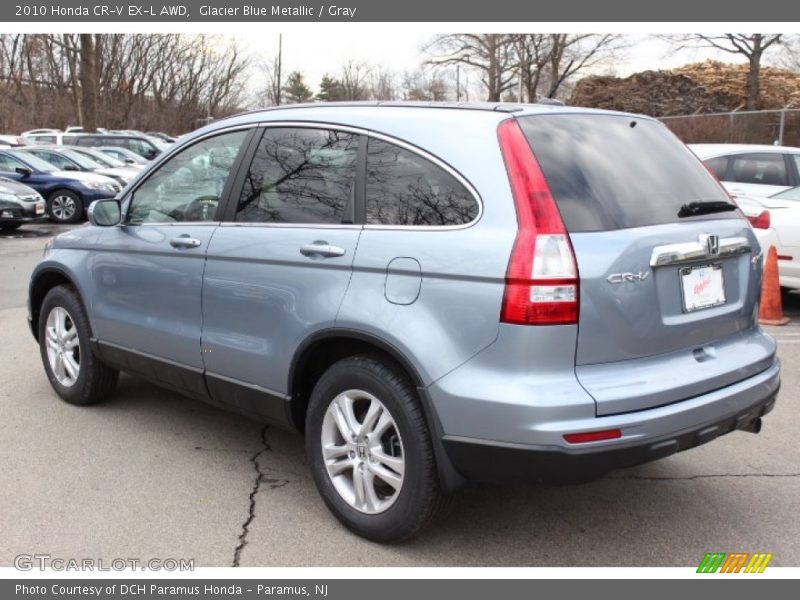 Glacier Blue Metallic / Gray 2010 Honda CR-V EX-L AWD