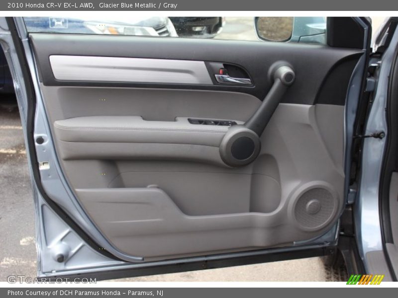 Glacier Blue Metallic / Gray 2010 Honda CR-V EX-L AWD