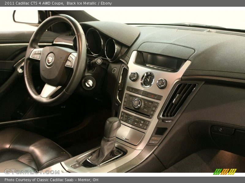Black Ice Metallic / Ebony 2011 Cadillac CTS 4 AWD Coupe