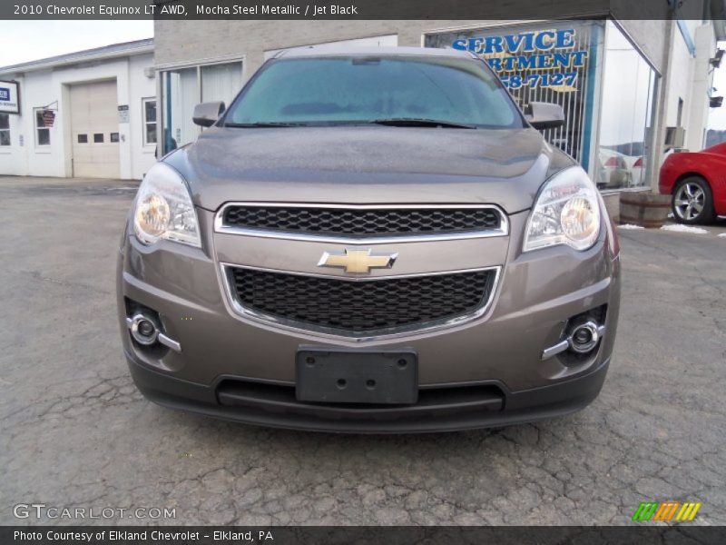 Mocha Steel Metallic / Jet Black 2010 Chevrolet Equinox LT AWD