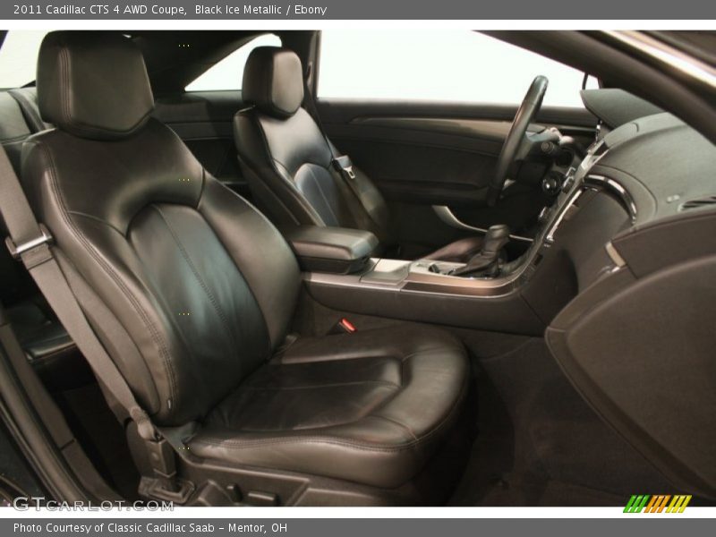 Black Ice Metallic / Ebony 2011 Cadillac CTS 4 AWD Coupe