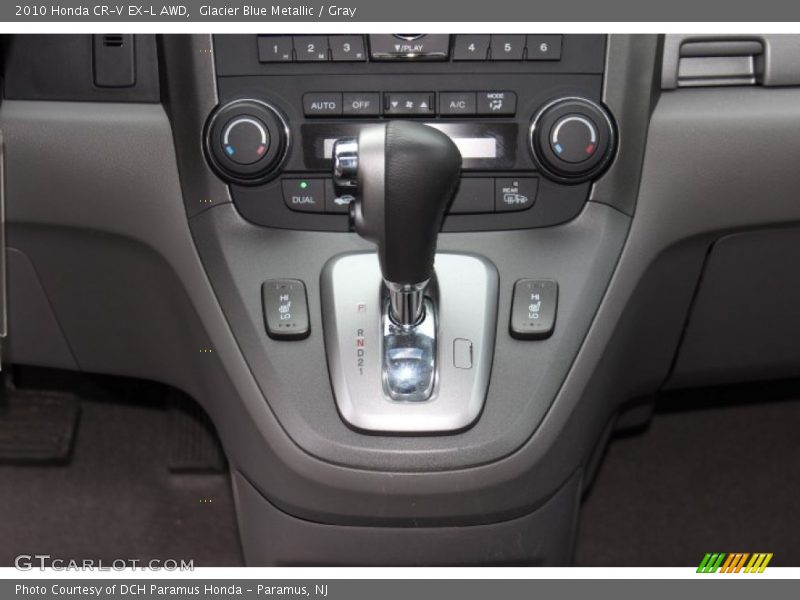 Glacier Blue Metallic / Gray 2010 Honda CR-V EX-L AWD
