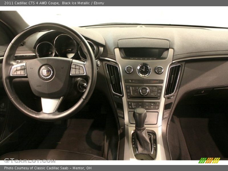 Black Ice Metallic / Ebony 2011 Cadillac CTS 4 AWD Coupe