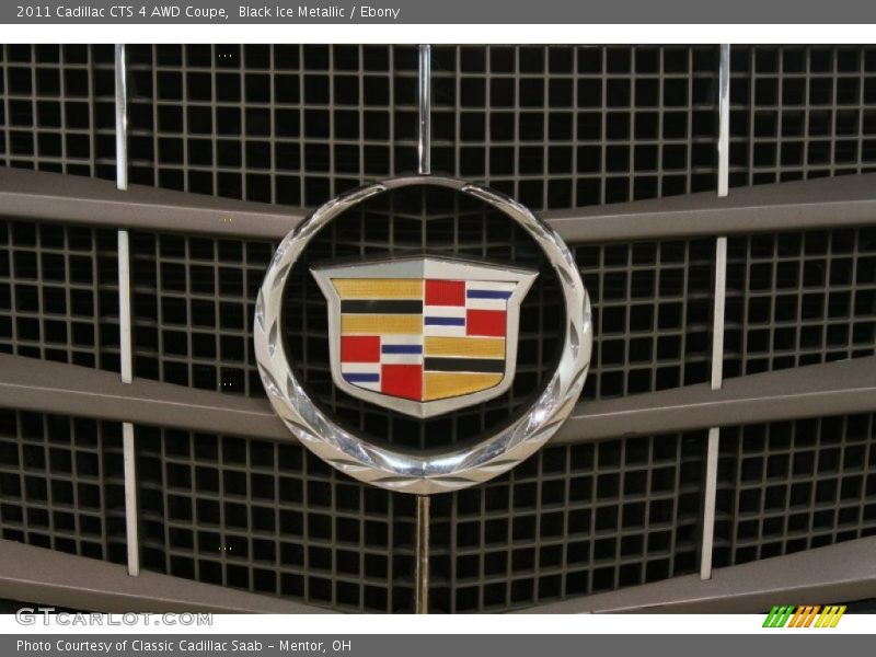 Black Ice Metallic / Ebony 2011 Cadillac CTS 4 AWD Coupe