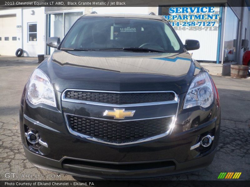 Black Granite Metallic / Jet Black 2013 Chevrolet Equinox LT AWD