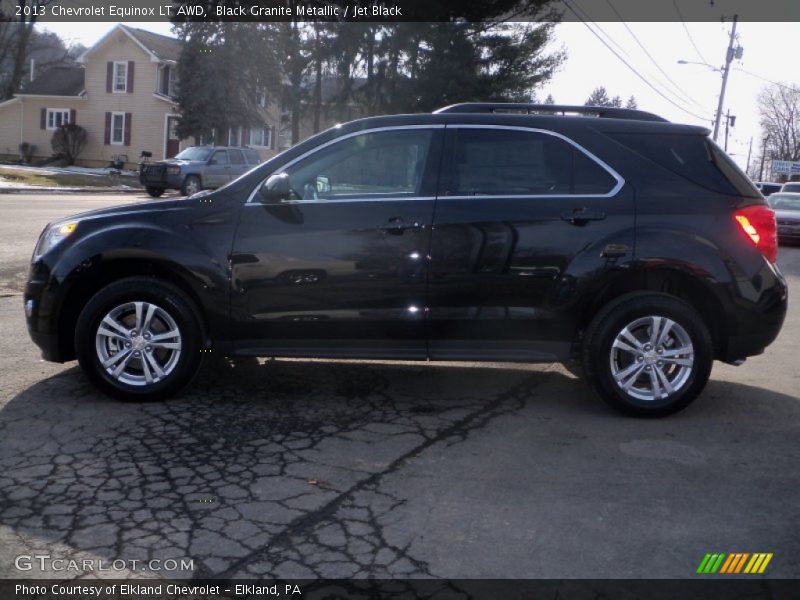 Black Granite Metallic / Jet Black 2013 Chevrolet Equinox LT AWD