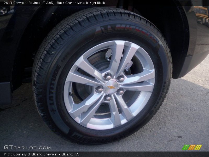 Black Granite Metallic / Jet Black 2013 Chevrolet Equinox LT AWD