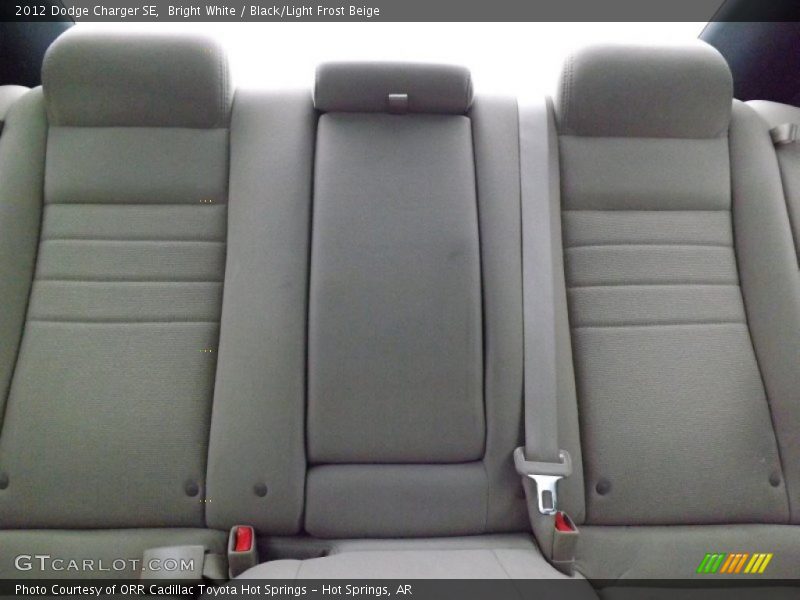 Bright White / Black/Light Frost Beige 2012 Dodge Charger SE
