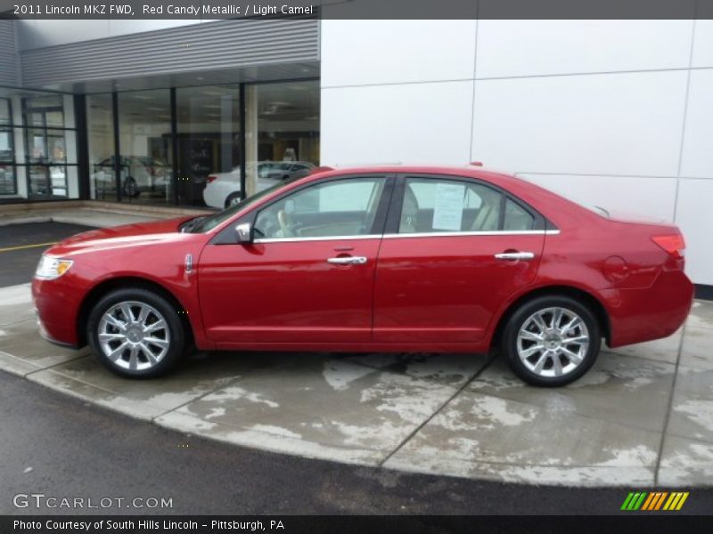 Red Candy Metallic / Light Camel 2011 Lincoln MKZ FWD