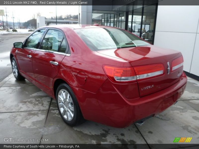 Red Candy Metallic / Light Camel 2011 Lincoln MKZ FWD