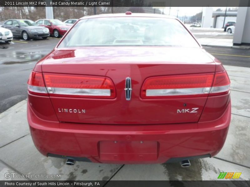 Red Candy Metallic / Light Camel 2011 Lincoln MKZ FWD