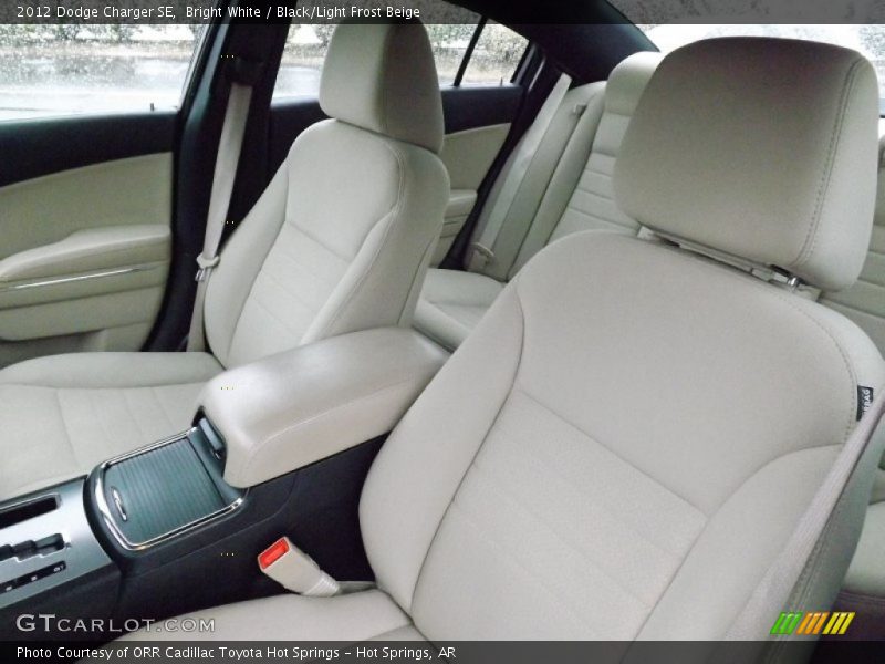 Bright White / Black/Light Frost Beige 2012 Dodge Charger SE
