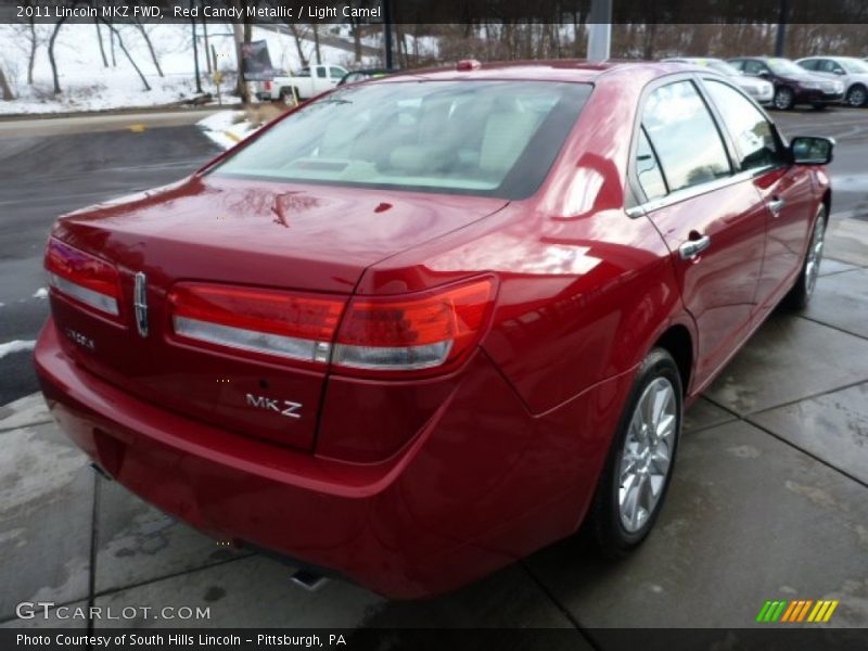 Red Candy Metallic / Light Camel 2011 Lincoln MKZ FWD