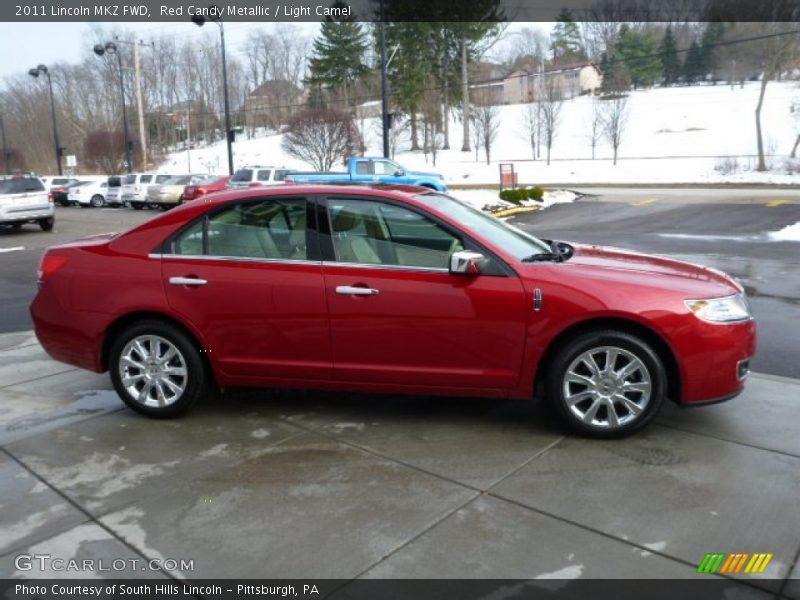 Red Candy Metallic / Light Camel 2011 Lincoln MKZ FWD