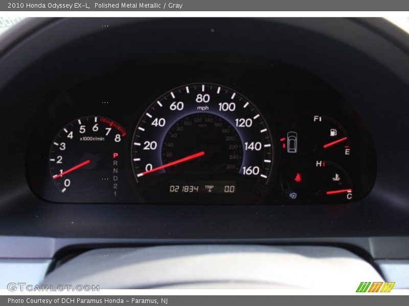 Polished Metal Metallic / Gray 2010 Honda Odyssey EX-L