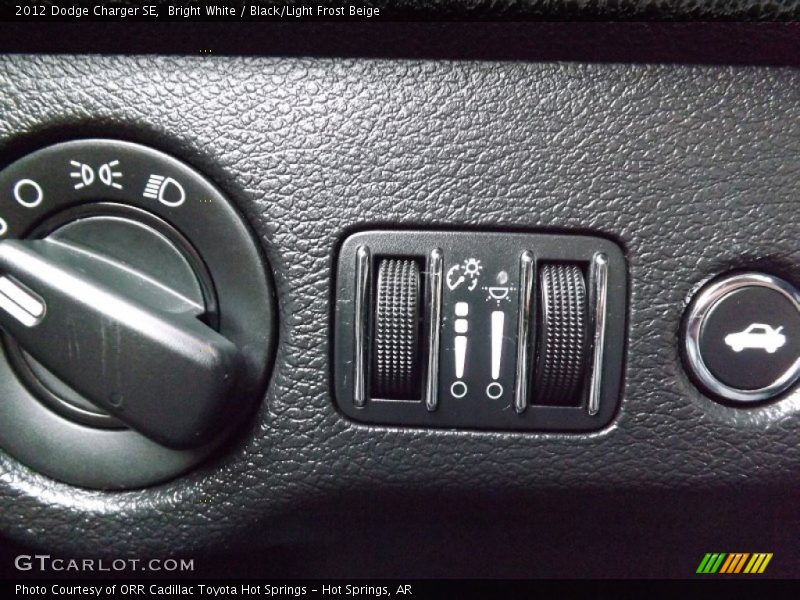 Controls of 2012 Charger SE