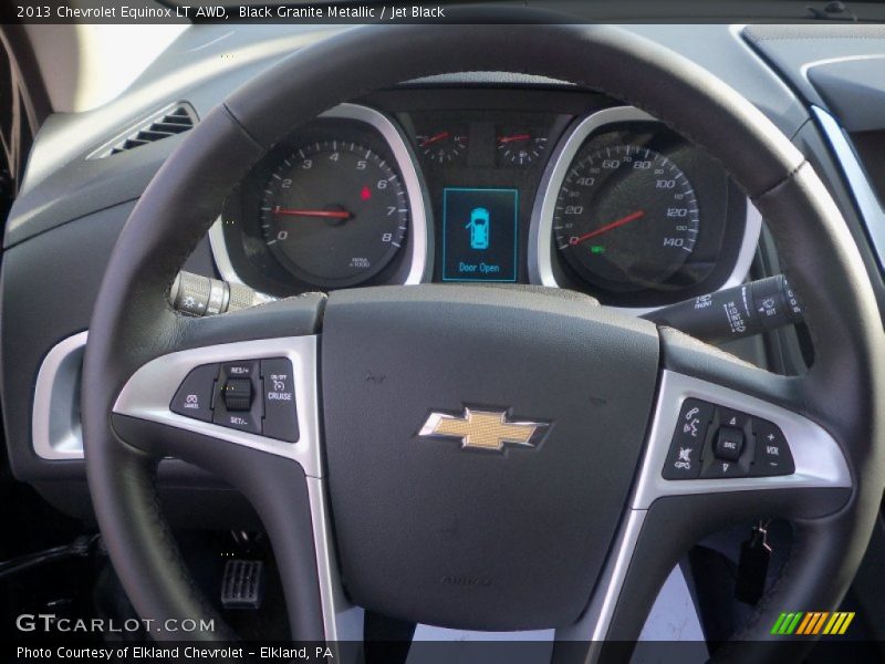 Black Granite Metallic / Jet Black 2013 Chevrolet Equinox LT AWD