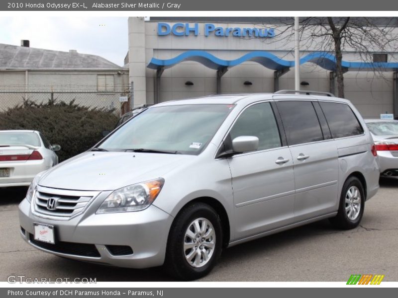 Alabaster Silver Metallic / Gray 2010 Honda Odyssey EX-L