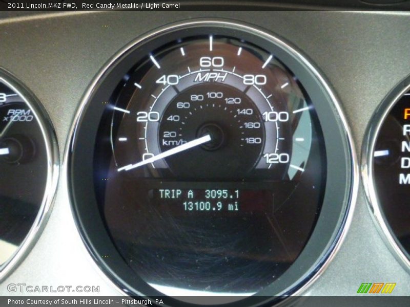 Red Candy Metallic / Light Camel 2011 Lincoln MKZ FWD
