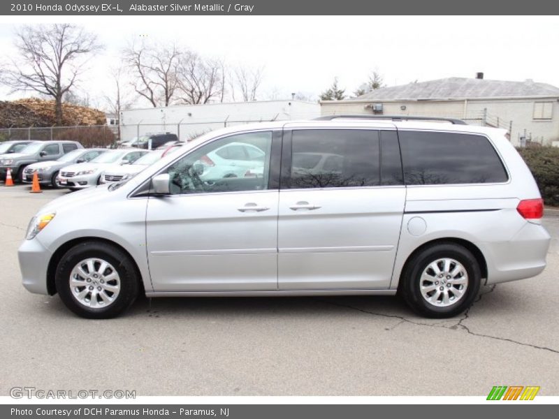 Alabaster Silver Metallic / Gray 2010 Honda Odyssey EX-L