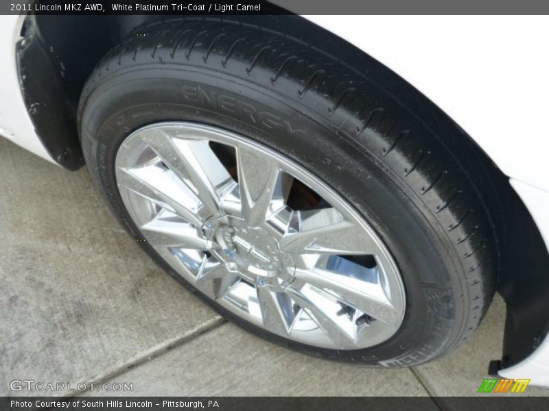 White Platinum Tri-Coat / Light Camel 2011 Lincoln MKZ AWD