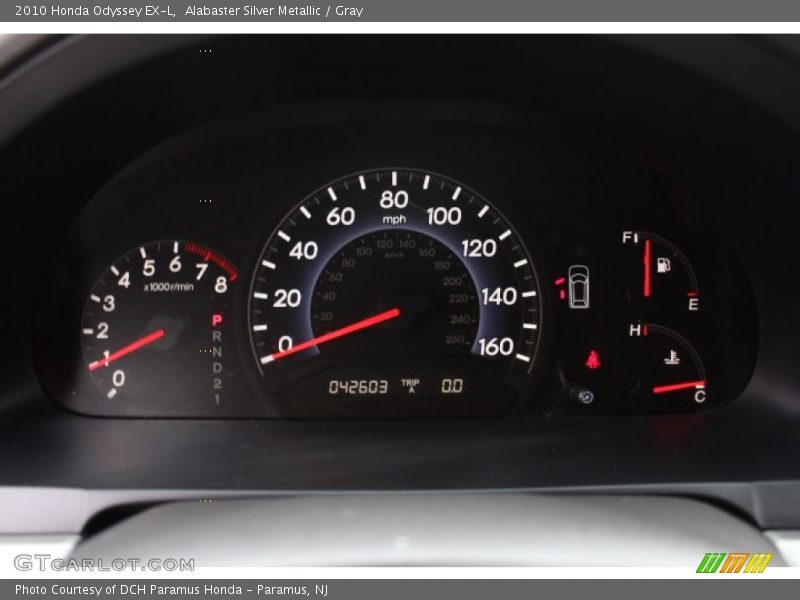 Alabaster Silver Metallic / Gray 2010 Honda Odyssey EX-L