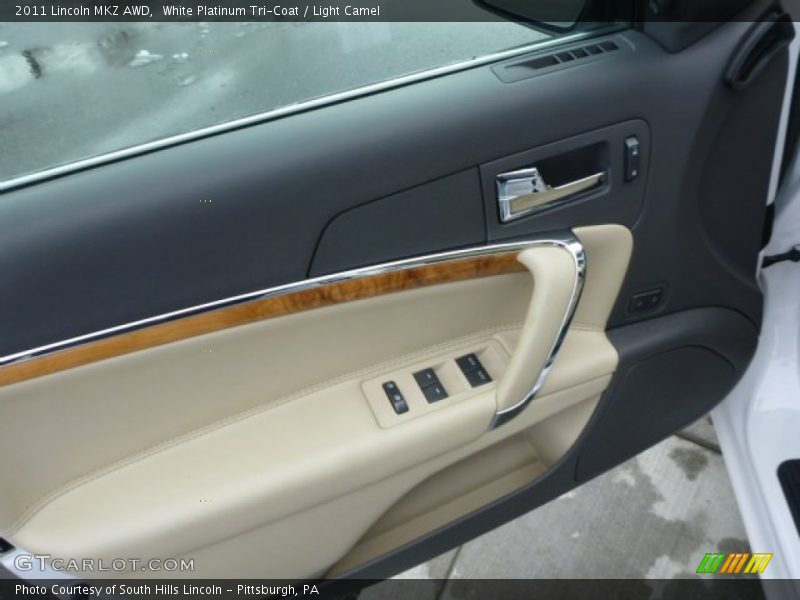 White Platinum Tri-Coat / Light Camel 2011 Lincoln MKZ AWD